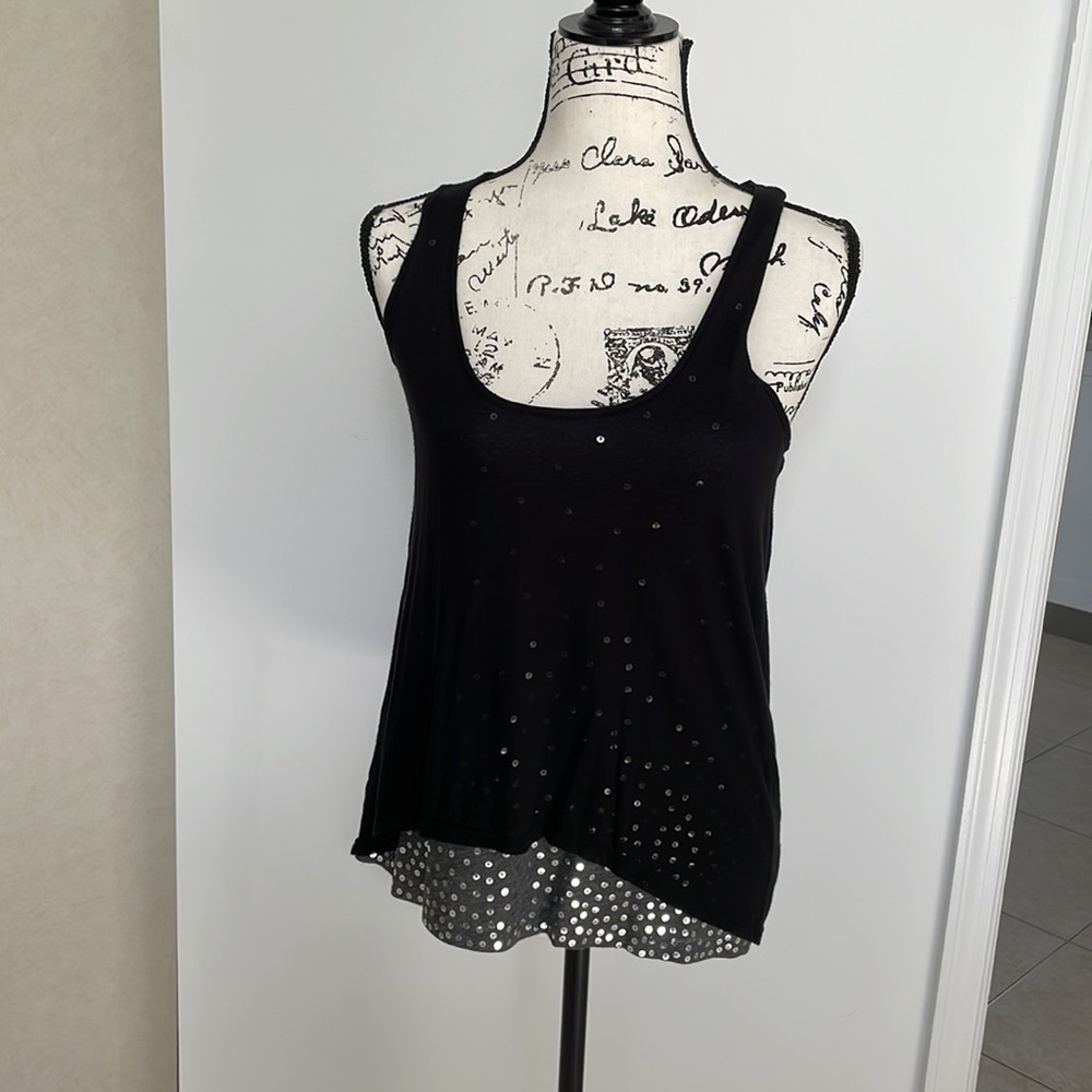 EUC Splendid sequin tank sz s